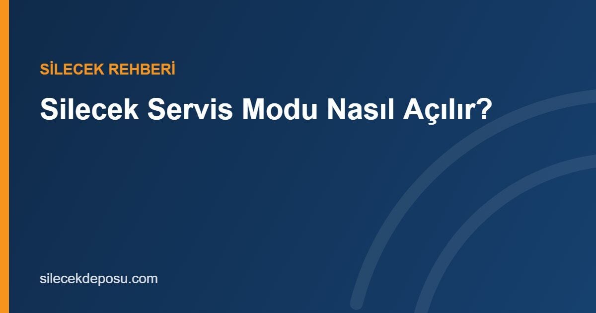 Silecek Servis Modu Nedir, Nasıl Açılır? VW, Audi, Skoda, Seat, BMW ve Peugeot