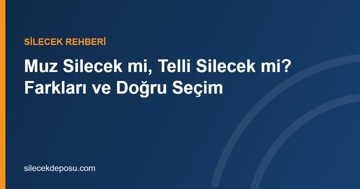Muz Silecek mi, Telli Silecek mi? Aerotwin ve Klasik Silecek Karşılaştırması