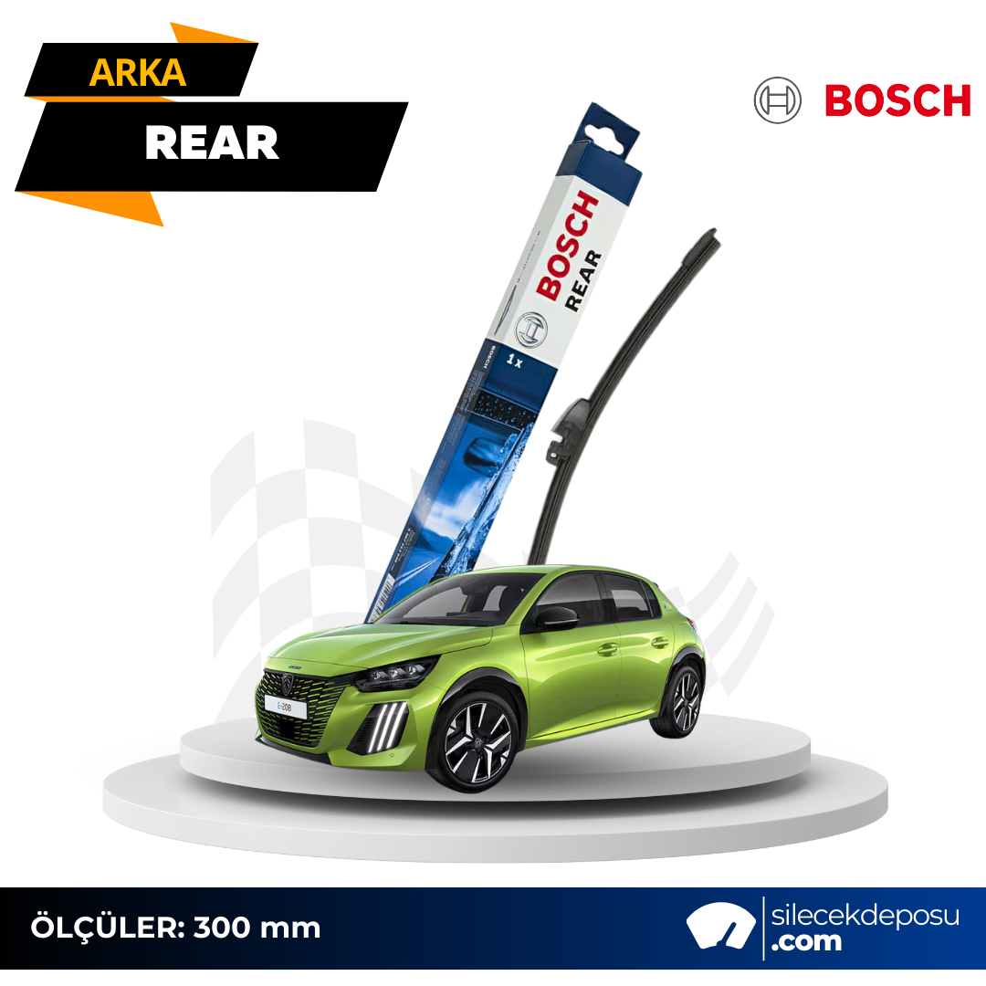 Peugeot 208 Arka Silecek 2021-2026 Bosch H301