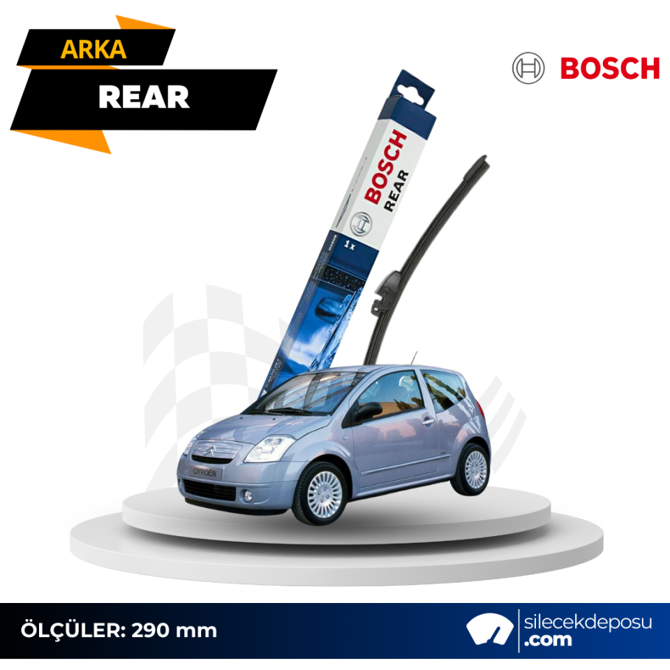 Citroen C2 Arka Silecek 2003-2008 Bosch H840