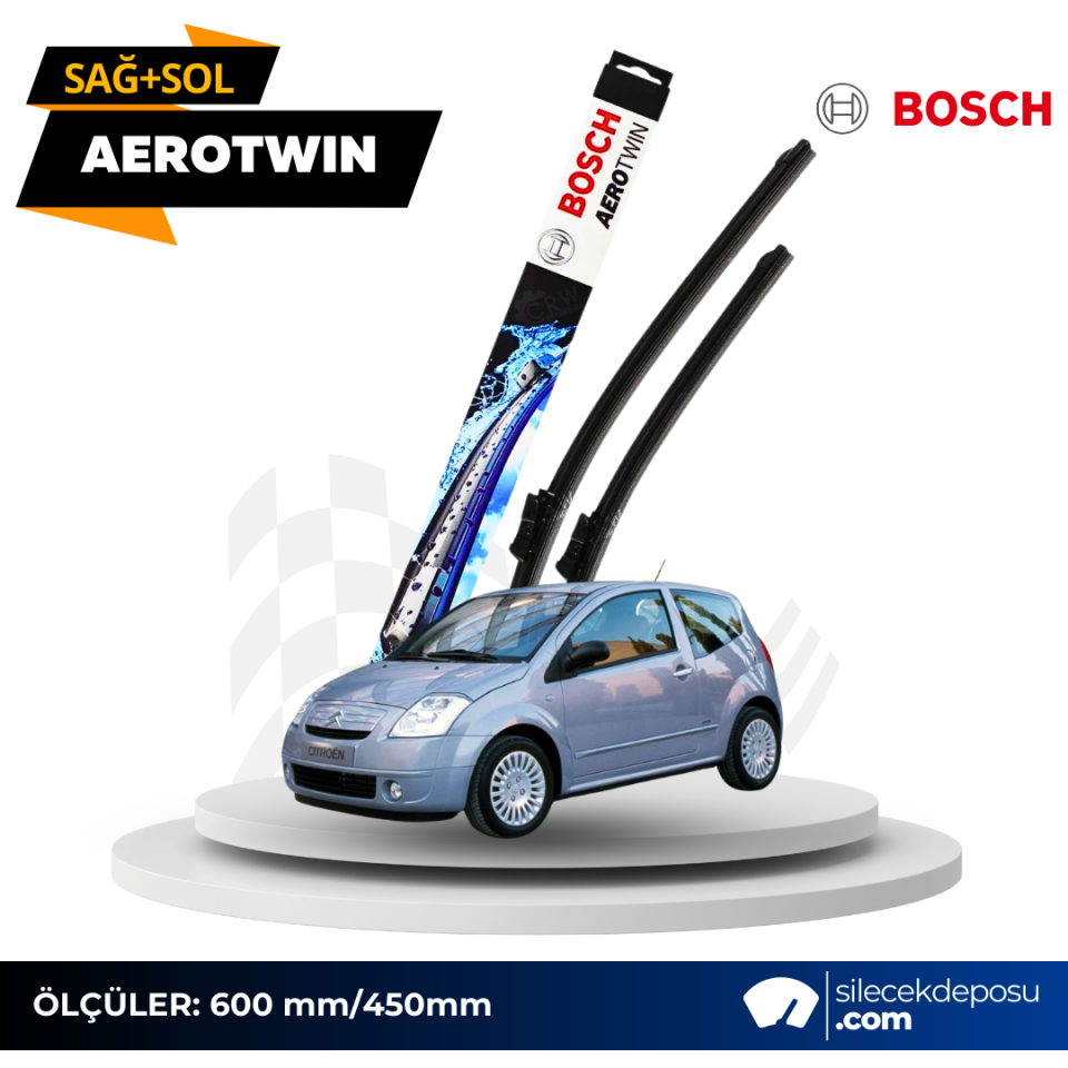 Citroen C2 Ön Silecek 2003-2008 Bosch Aerotwin AR291S