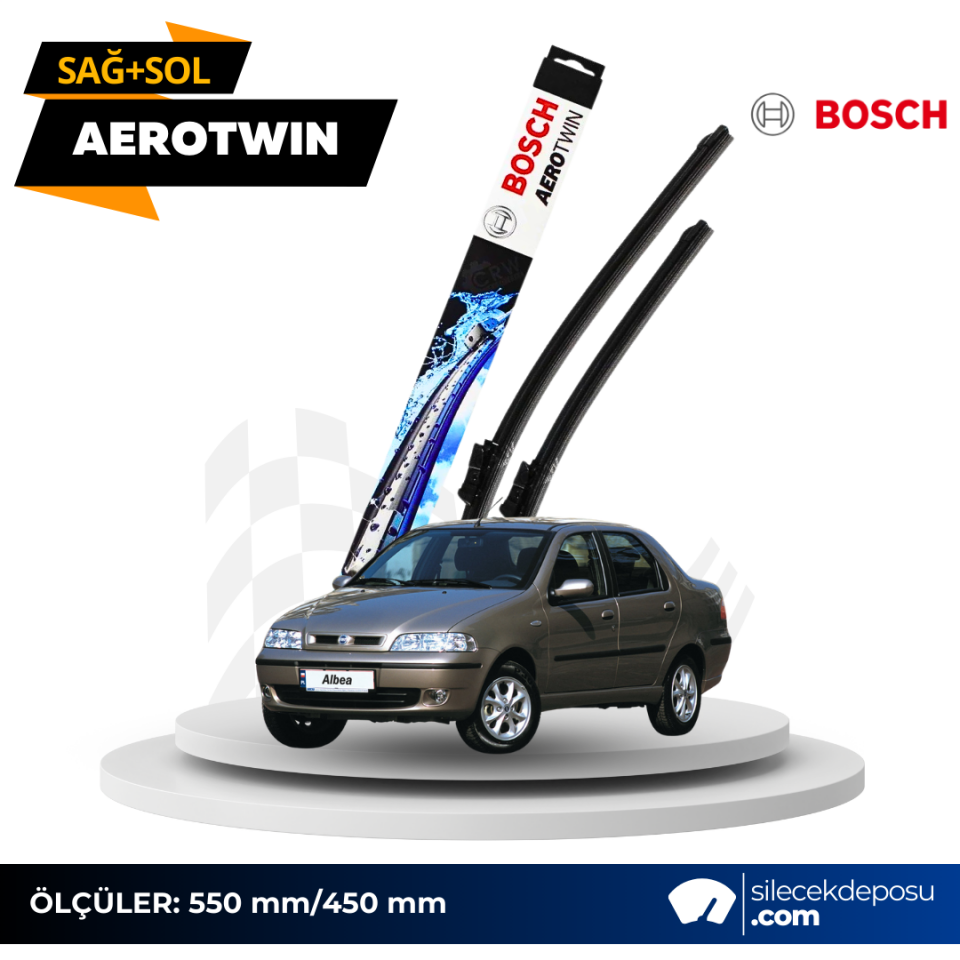 Fiat Albea Ön Silecek 2002-2014 Bosch Aerotwin AR22U/AR18U