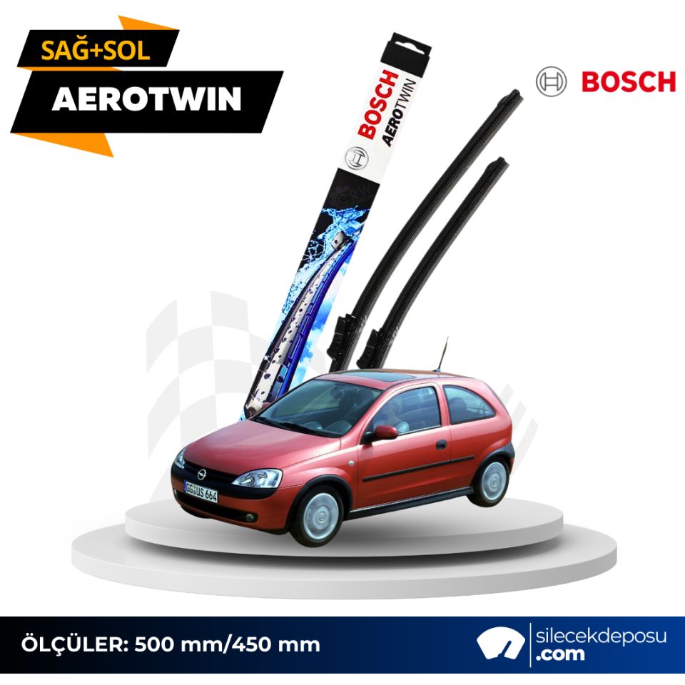 Opel Corsa C Ön Silecek 2000-2006 Bosch Aerotwin