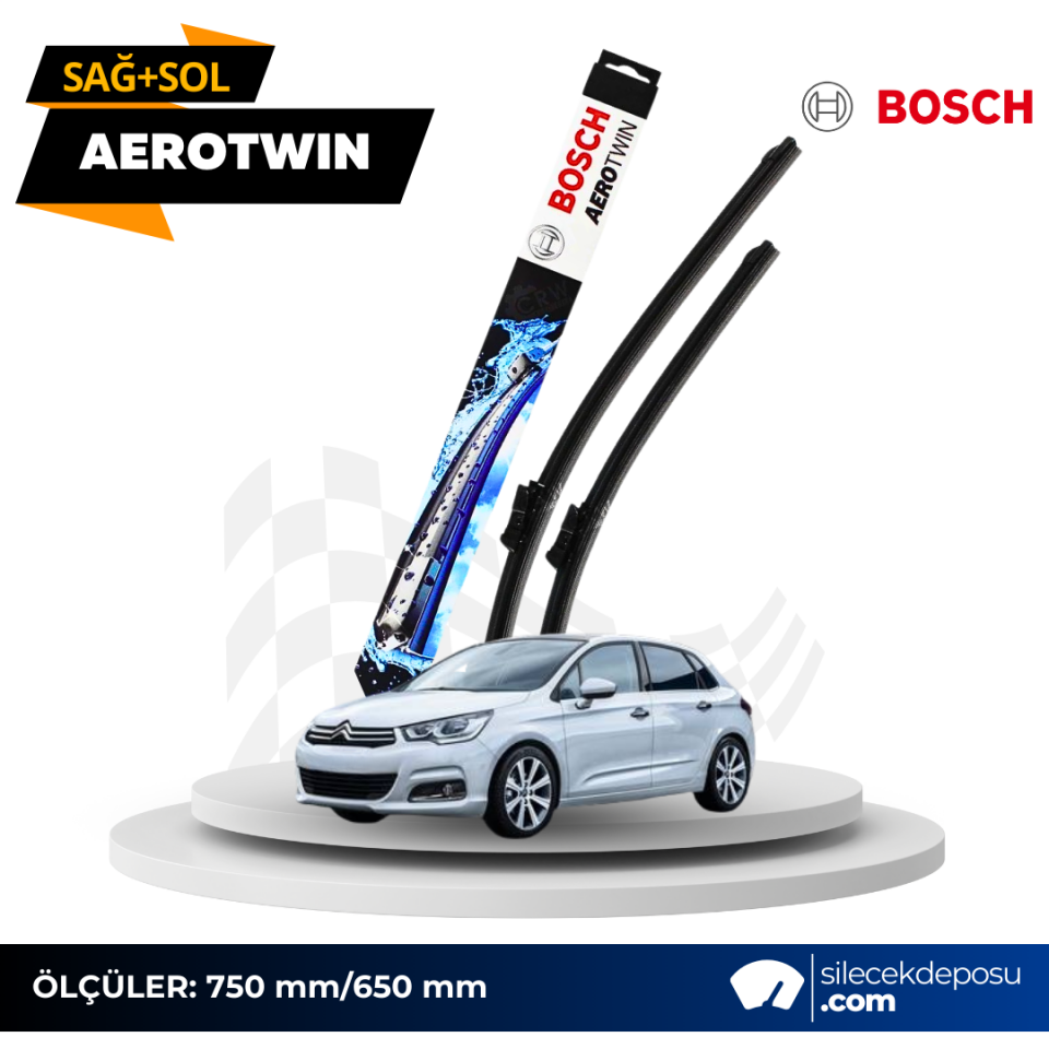 Citroen C4 Ön Silecek  2012-2017 Bosch Aerotwin