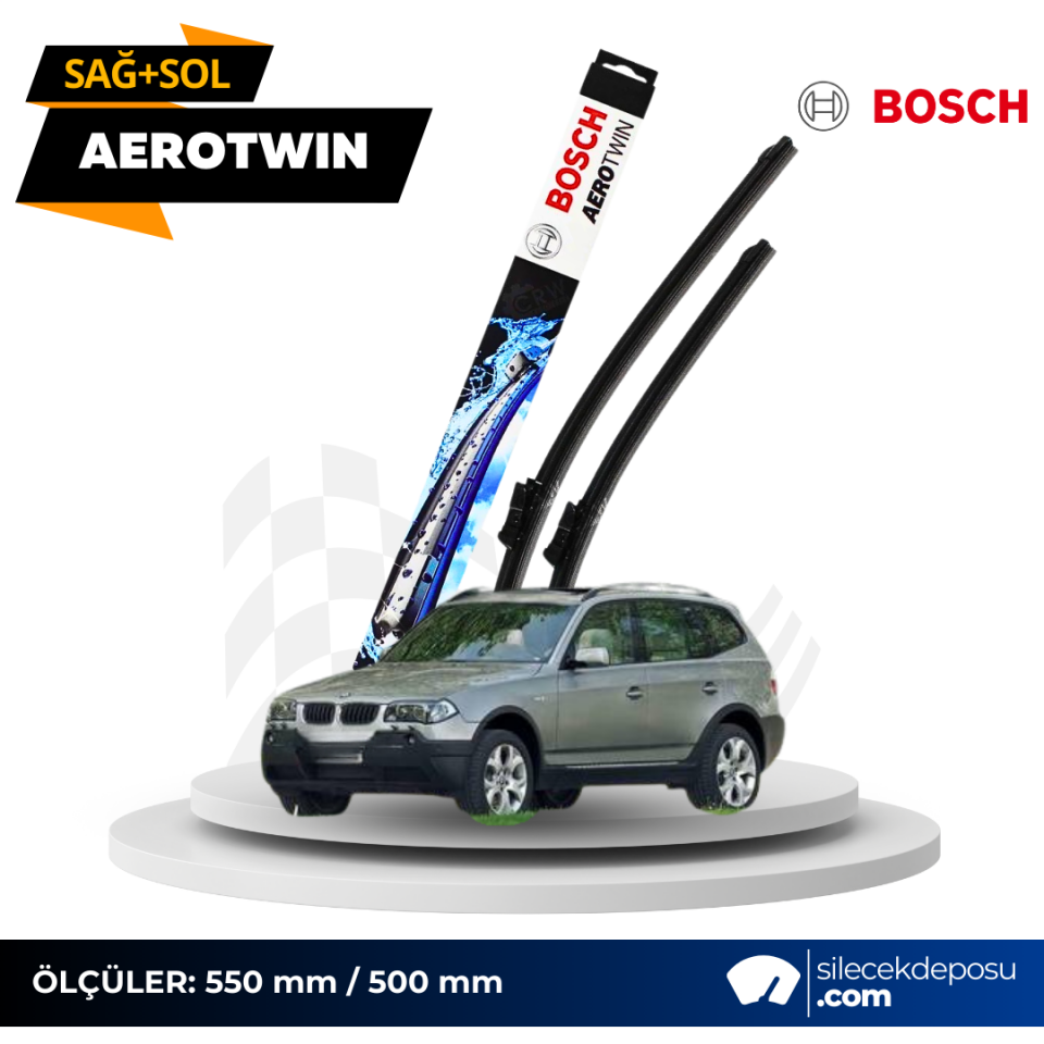 BMW X3 Silecek 2003-2010 E83 Bosch Aerotwin AR20U/AR22U