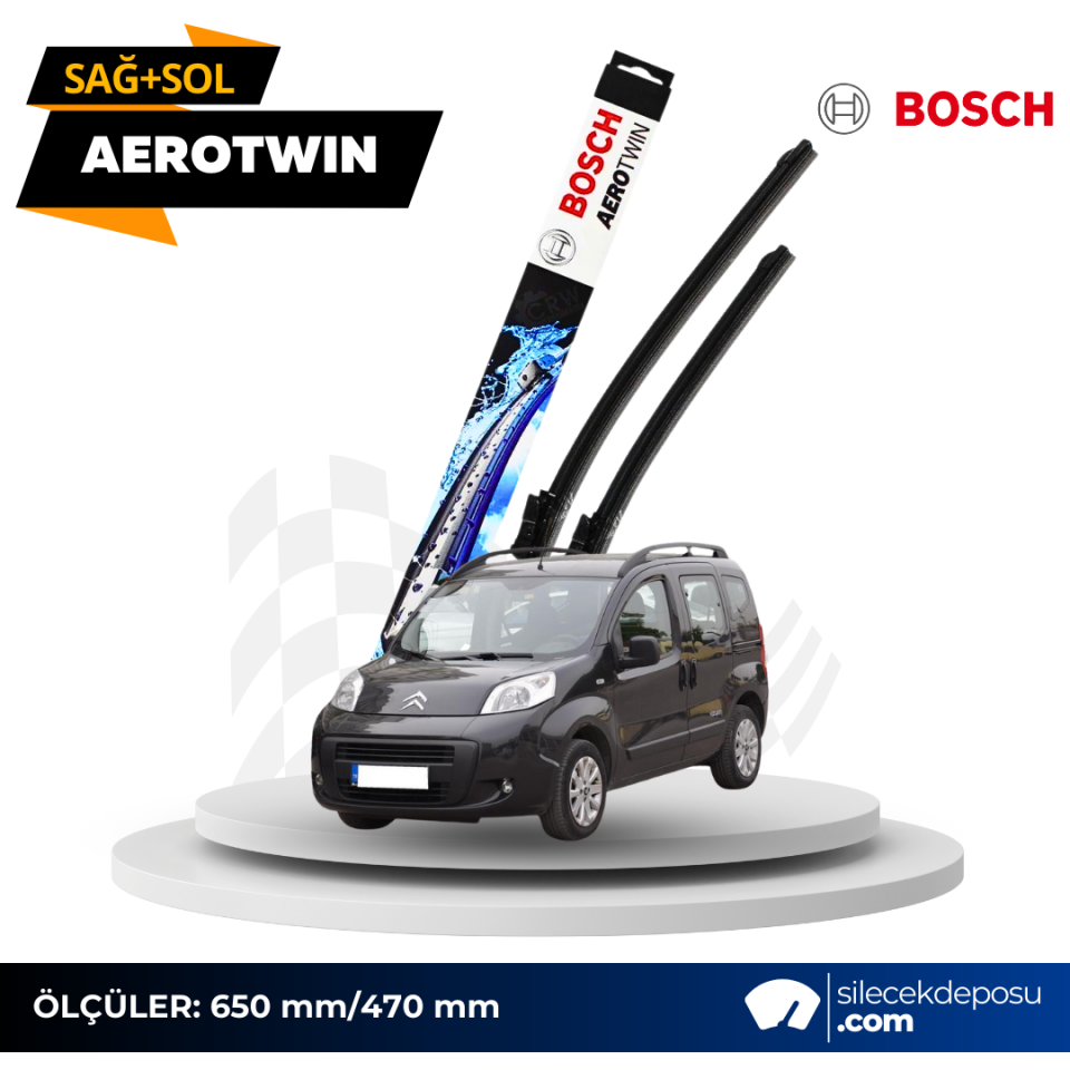 Citroen Nemo Ön Silecek 2008-2017 Bosch Aerotwin