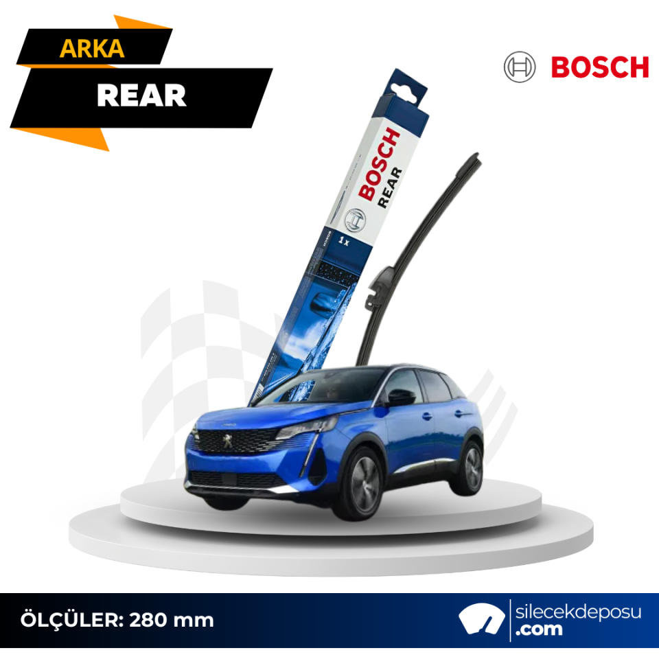 Peugeot 3008 Arka Silecek 2017-2024 Bosch