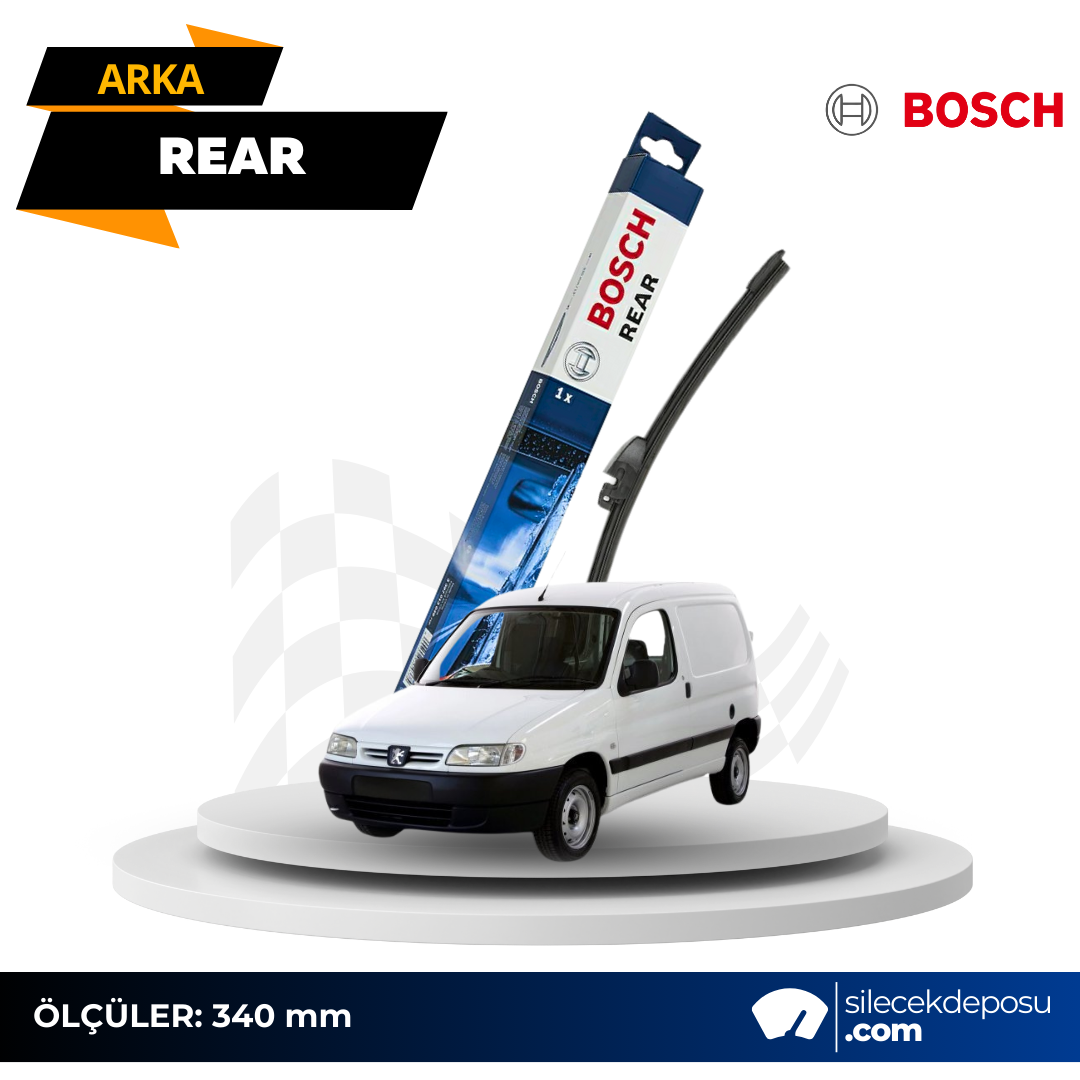 Peugeot Partner Arka Silecek 2002-2009 Bosch