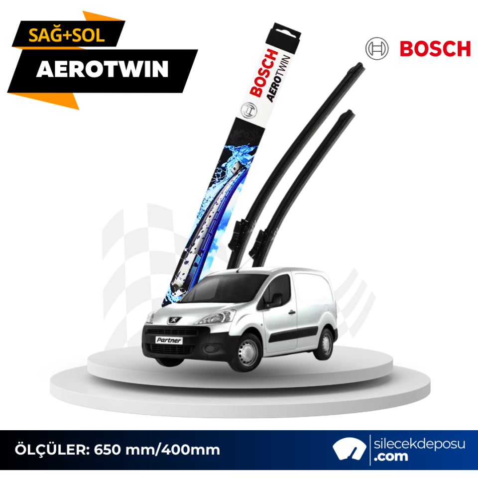 Peugeot Partner Ön Silecek 2010-2018 Bosch Aerotwin