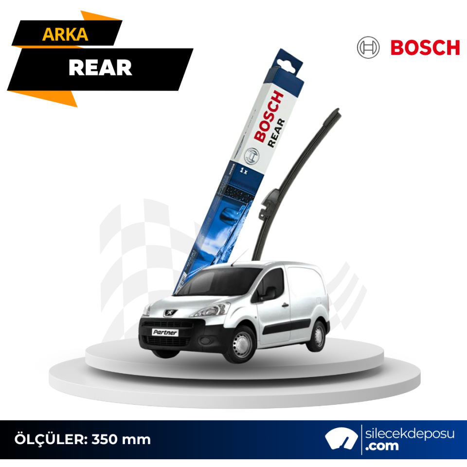 Peugeot Partner Arka Silecek 2010-2018 Bosch