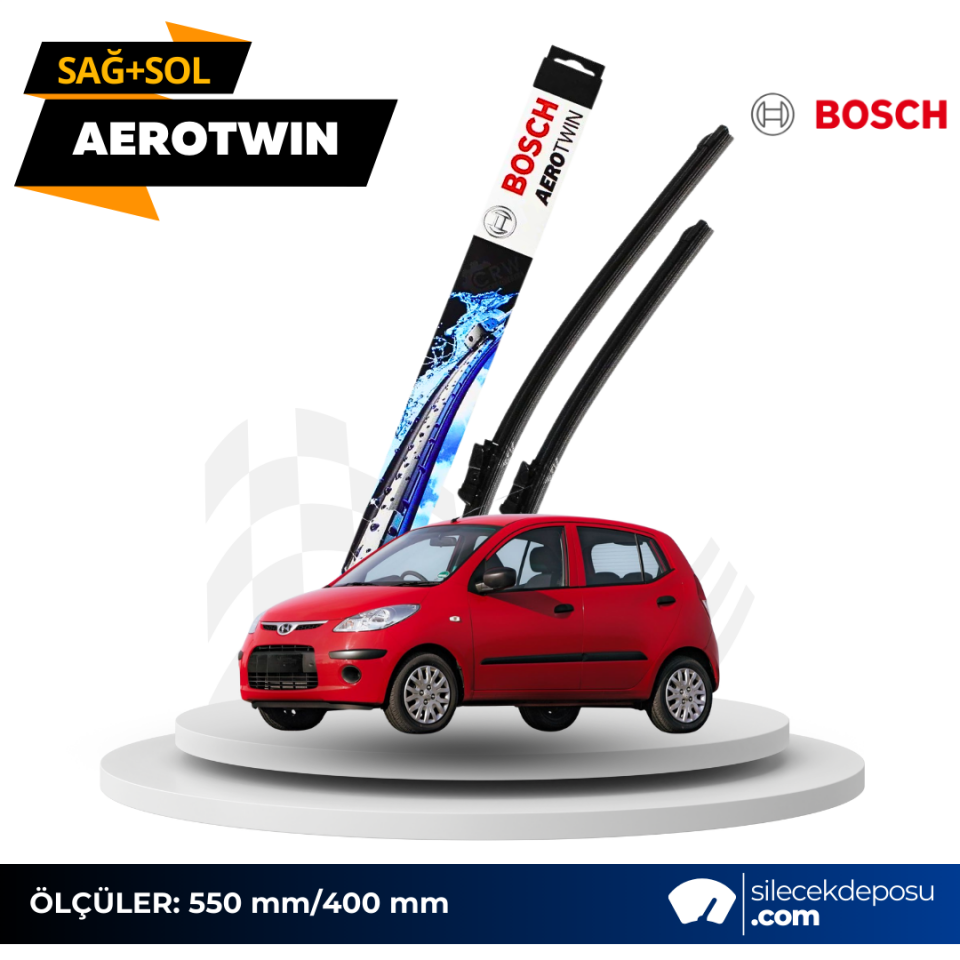 Hyundai i10 Ön Silecek 2008-2019 Bosch Aerotwin