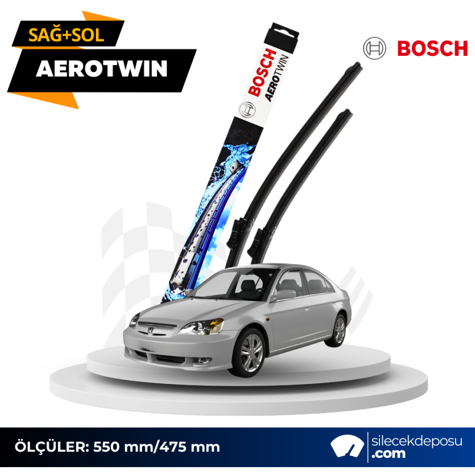 Honda Civic Ön Silecek 2001-2006 Bosch Aerotwin