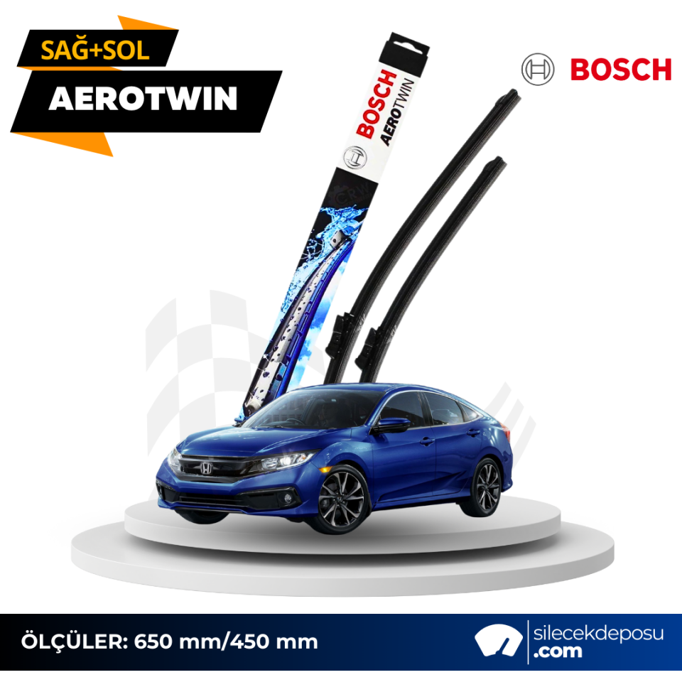 Honda Civic Ön Silecek 2017-2021 Bosch Aerotwin