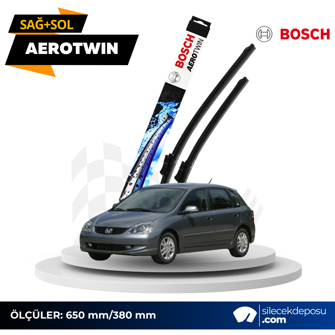 Honda Civic Hatchback Ön Silecek 2001-2005 Bosch Aerotwin AR24U/AR15U