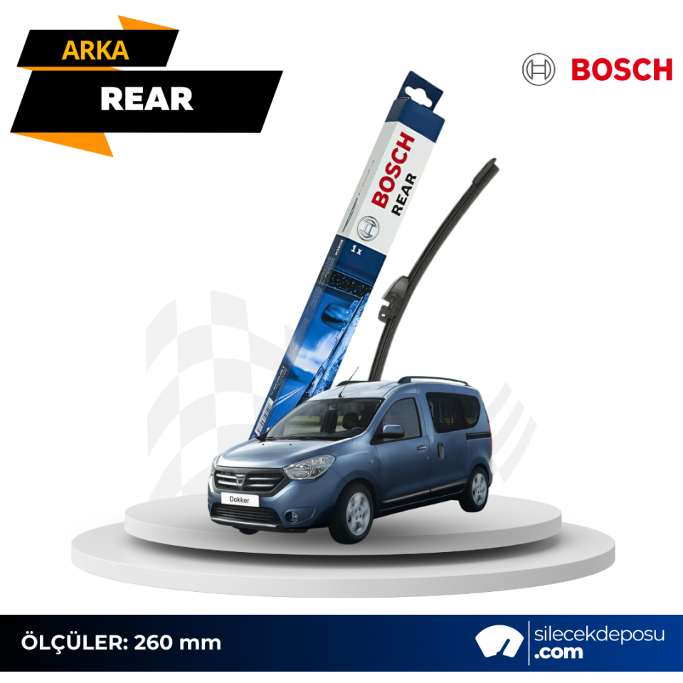 Dacia Dokker Arka Silecek 2012-2015 Bosch H801